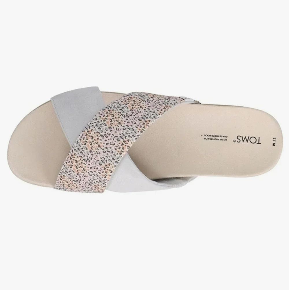 BRAND NEW TOMS SAVANA WOMEN's MULTI-COLOR SLIDE SANDALS